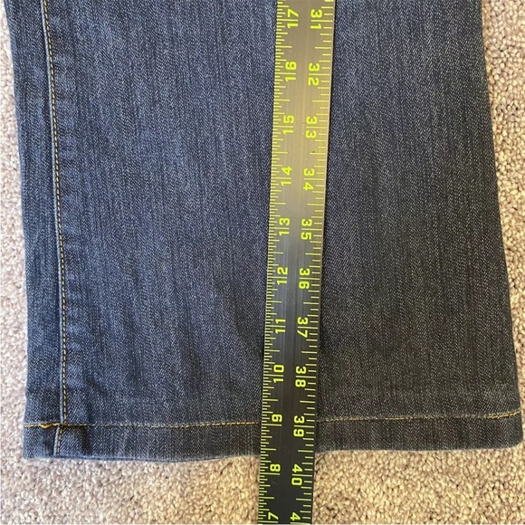 Michael Kors Women's Boot Cut Jeans Mid Rise Blue Denim Stretch Pockets Size 12 - Picture 8 of 12